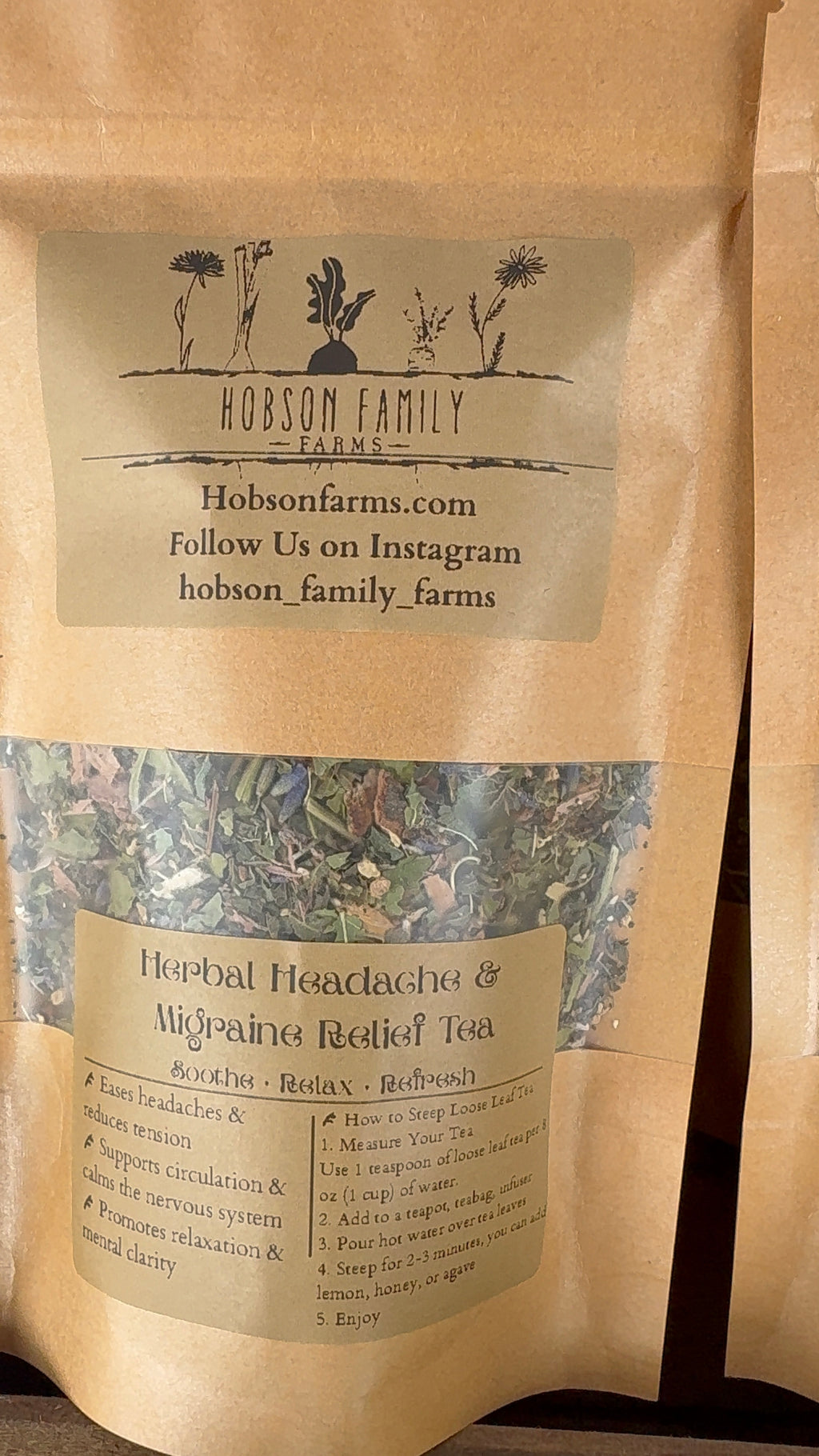 Herbal Migraine & Headache Relief Tea Blend￼