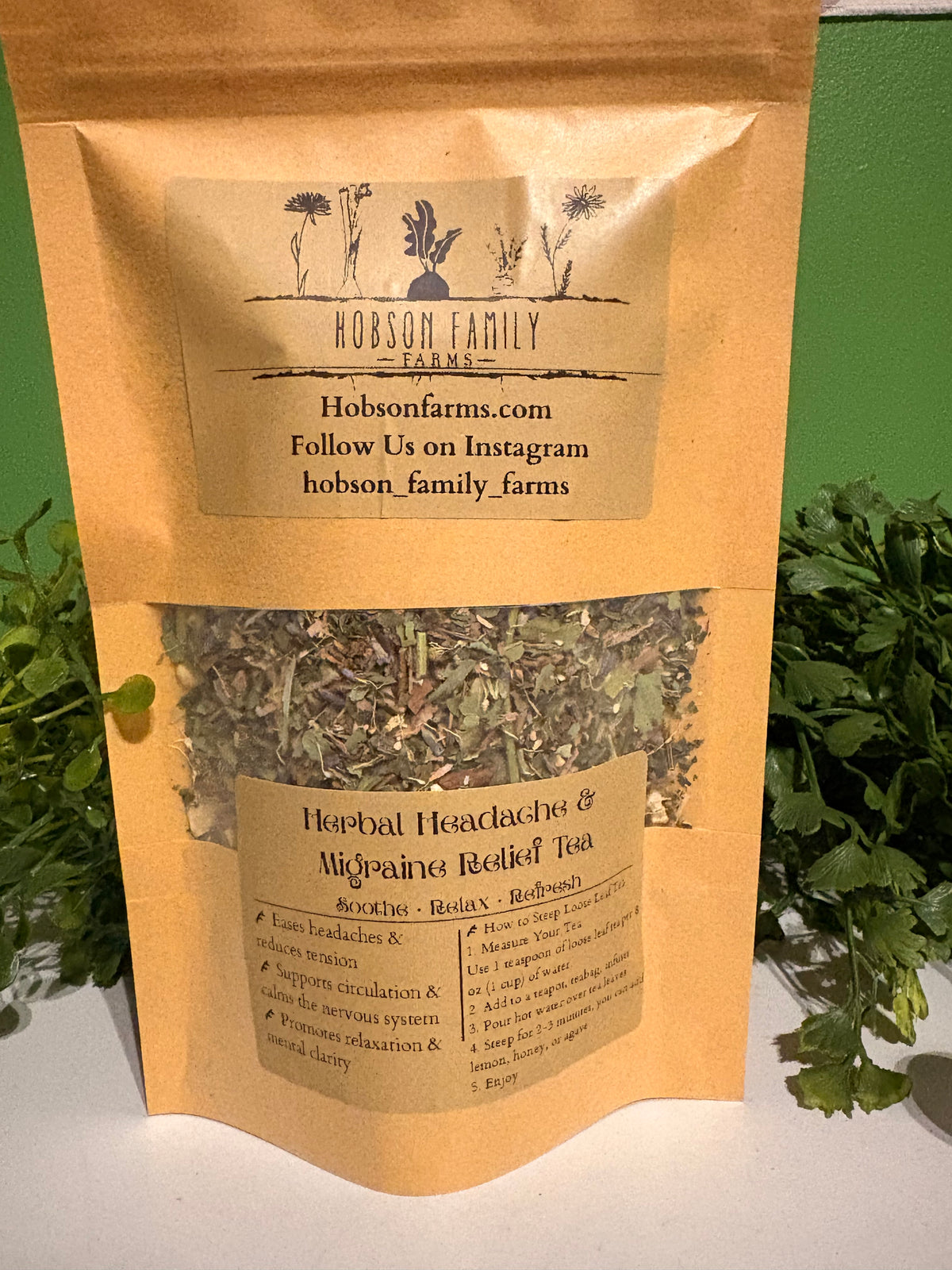 Herbal Migraine & Headache Relief Tea Blend￼